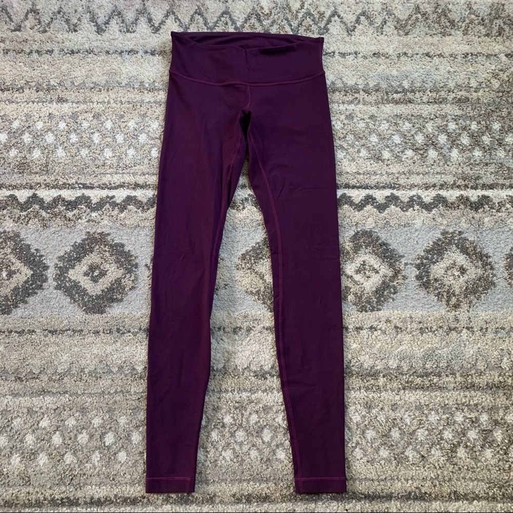 Lululemon Wunder Under Maroon Purple 6